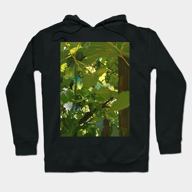 Grape Vine Hoodie by trishaclarkin